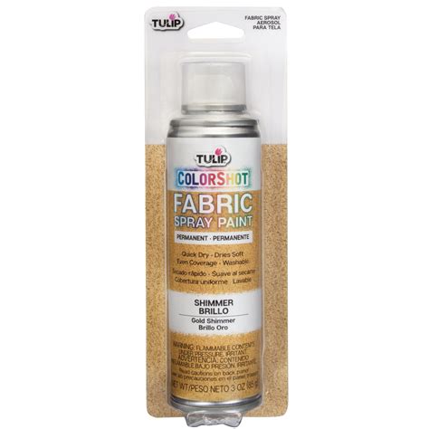 Tulip ColorShot Instant Fabric Spray Color 3oz. Gold Shimmer